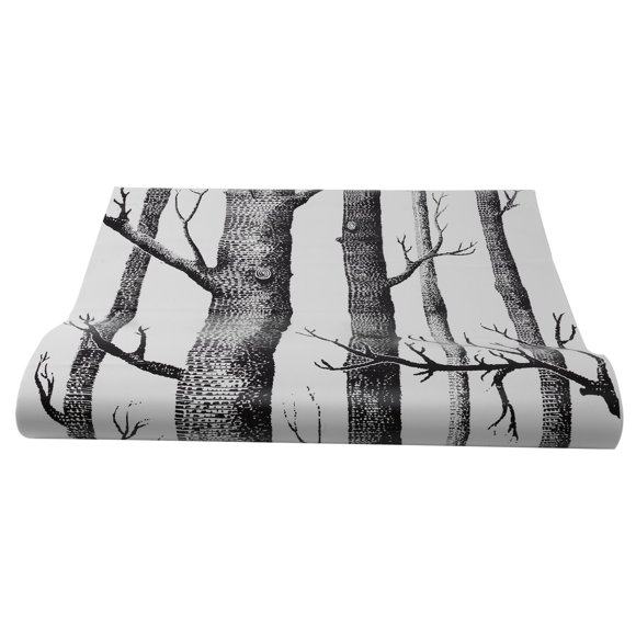 2X Black White Birch Tree Wallpaper for Bedroom Modern Design Living Room Wall Paper Roll Rustic Forest Woods Wallpapers