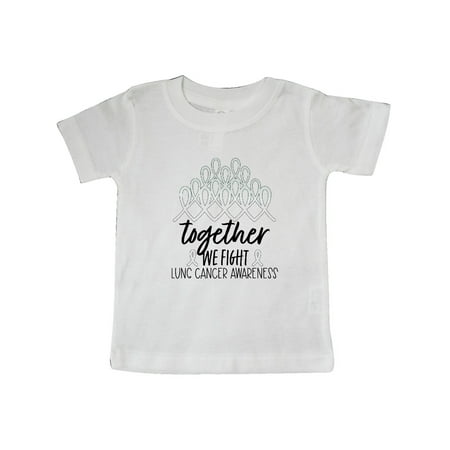 

Inktastic Together We Fight Lung Cancer Awareness Gift Baby Boy or Baby Girl T-Shirt
