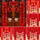 thumbnail image 2 of Kit de decoración para el Año Nuevo Chino del Caballo 2026, coplas, temática del Dios de la Riqueza Fu, pegatinas para ventanas y sobres rojos, caja de regalo., 2 of 8