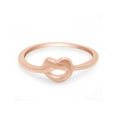 thumbnail image 3 of Beautiful Engagement Wedding Knot Ring 14K Rose Gold Plated 925 Sterling Silver Ring Size 10, 3 of 7