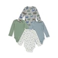thumbnail image 2 of Carter's Baby 4 Pack Long Sleeve Bodysuits -Automobile,18 Months, 2 of 2