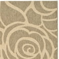 thumbnail image 3 of SAFAVIEH Courtyard Chester Floral Indoor/Outdoor Area Rug, 2'7" x 5', Coffee/Sand, 3 of 5