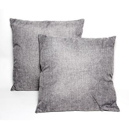 TrendyHomeGoods Dark Grey 16-inch Throw Pillows (Set of 2 ...