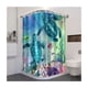 thumbnail image 2 of Cortina De Baño Lavable Tela Antihongo Impermeable 180*180 cm Estilo 8 AZUL 2 TORTUGAS, 2 of 5
