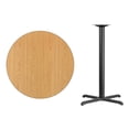 thumbnail image 4 of Bowery Hill Table de Bar de Restaurant Ronde de 36 Pouces en Noir et Naturel, 4 of 4
