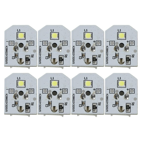 8PCS Refrigerator LED Light Replacement Compatible with WR55X11132 WR55X25754 3033142 for GE Models