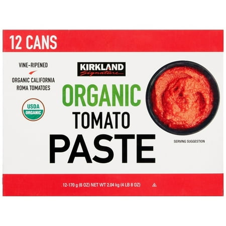 Kirkland Signature Organic Tomato Paste 6 Ounce (12 Count)