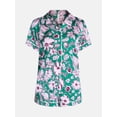thumbnail image 6 of Joyspun Women’s Stretch Satin Sleep Top and Shorts, 2-Piece Set, Sizes XS to 3X, 6 of 6