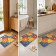 thumbnail image 3 of Miwamany Indoor Outdoor Area Rug, Washable Tropical Floral Non Slip Polyester Carpet with Rubber Backing, Waterproof Patio Mat for Living Room Poolside Backyard Balcony Camping High Traffic Decor, 3 of 5