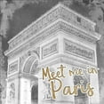 thumbnail image 2 of Kimberly, Allen 20x20 Gold Ornate Wood Framed with Double Matting Museum Art Print Titled - Meet Me in Paris 1, 2 of 4