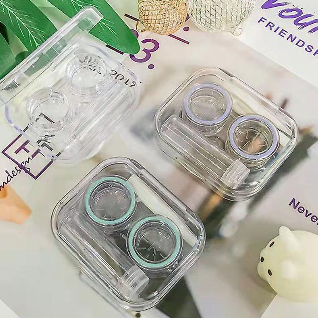 lote De 3 Tuis Lentilles De Contact (couleur Alatoire) Ensemble De Voyage Pour Lentilles De Contact Hyginiques Portables Avec Miroir Convient Pour