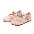 thumbnail image 6 of Owordtank Girls Mesh Ballet Flats – Round Toe Fishnet Ballerina Flats, Buckle Strap, Casual Comfortable Office Mary Jane Shoes, 6 of 6
