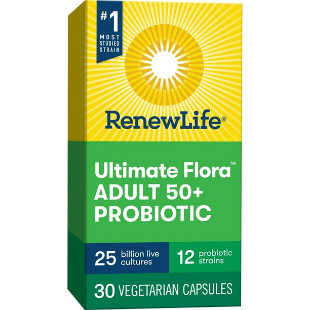 Renew Life Probiotic, Ultimate Flora Adult 50+, 25 Billion, 30 Ct