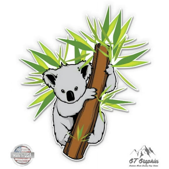 Koala Bear - 3" Vinyl Sticker - For Car Laptop I-Pad Phone Helmet Hard Hat - Waterproof Decal