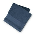thumbnail image 1 of hometrends Solid 100% Cotton Washcloth, 1 Piece, 550 GSM, Highly Absorbent & Soft Bathroom Washcloth, Dark Navy, 1 of 3