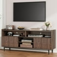 thumbnail image 7 of TV Stand for Living Room, Mid Century Modern Entertainment Center with Fluted Door, Media Console with Adjustable Shelves and Storage Cabinets for TVs up to 70 inches, 7 of 7