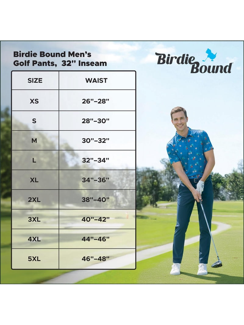 Birdie Bound Men's Golf Pants, 32