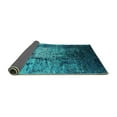 thumbnail image 2 of Ahgly Company Indoor Rectangle Oriental Turquoise Blue Industrial Area Rugs, 7' x 9', 2 of 4