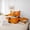 Orange C, variant on Homewish Kawaii Pumpkin Lantern 7-Piece King Bedding,Gothic Halloween Alphabet J Design King Bed in a Bag,Halloween Reversible