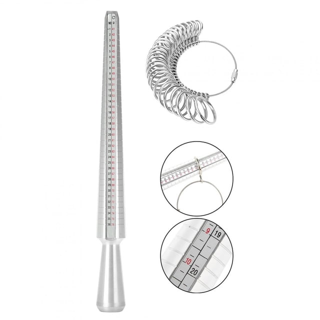 Portable Ring Mandrel, UK Size Lightweight Ring Making Kit, For DIY Wedding Rings Home Use Jewelry Store Use DIY Ring