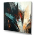 thumbnail image 2 of Designart "Orange And Blue Abstract Mixed Colors II" Minimalism Wall Decor, 2 of 5