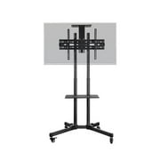 Select Series Tilt TV Wall Mount Bracket Stand Cart with Media Shelf for TVs 32 inch to 70 inch