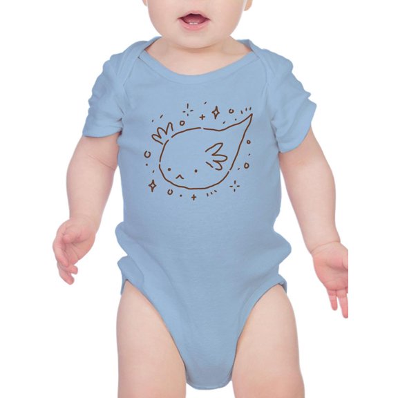 Axolotl Bubble Sketch Bodysuit Infant -Image by Shutterstock, 6 Months