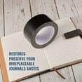 thumbnail image 2 of 2Inch 21 Yard Bookbinding Tape Cloth Book Repair Tape Safe Cloth Library Book Hinging Repair Craft Tape Acid Free for Bookbinders Hinging Sofa Cord Cable Black, 2 of 9