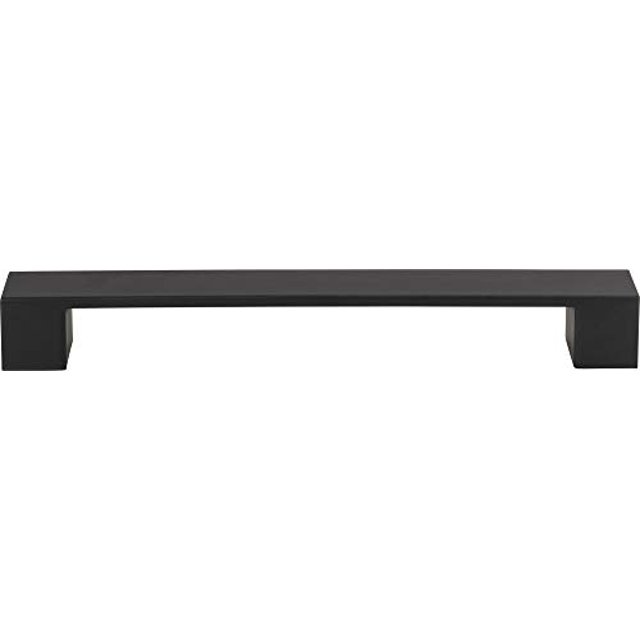 Atlas Homewares A825-BL 9-Inch Euro-Tech Collection Wide Square Pull, Black