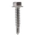 thumbnail image 3 of #14 x 2" Hex Washer Head Self Drilling Sheet Metal Tek Screws Qty 25, 410 Stainless Steel, Self Driller Number 14 Size x 2" Length By Fastenere, 3 of 6