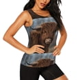 thumbnail image 2 of Fotbe Yak Womens Loose Fit Casual Flowy Slim-Fit Tank Tops Athletic Round Neck Trendy Sleeveless Summer Tops for Gym and Yoga-, 2 of 9