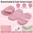 thumbnail image 4 of Inserto para Asiento de Coche Infantil Kaseeous con Reposacabezas Extra 0-12 Meses Rosa, 4 of 7