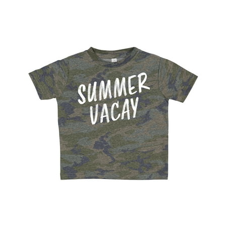

Inktastic Summer Vacay- Vacation Time in White Gift Toddler Boy or Toddler Girl T-Shirt