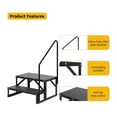 thumbnail image 4 of 2/3/4 Step RV Stairs, RV Steps with Handrail & Anti-Slip Panel - 660lb Capacity Portable Alloy Steel Ladder for Easy Access to RVs, Hot Tubs, and Travel Trailers, 4 of 7