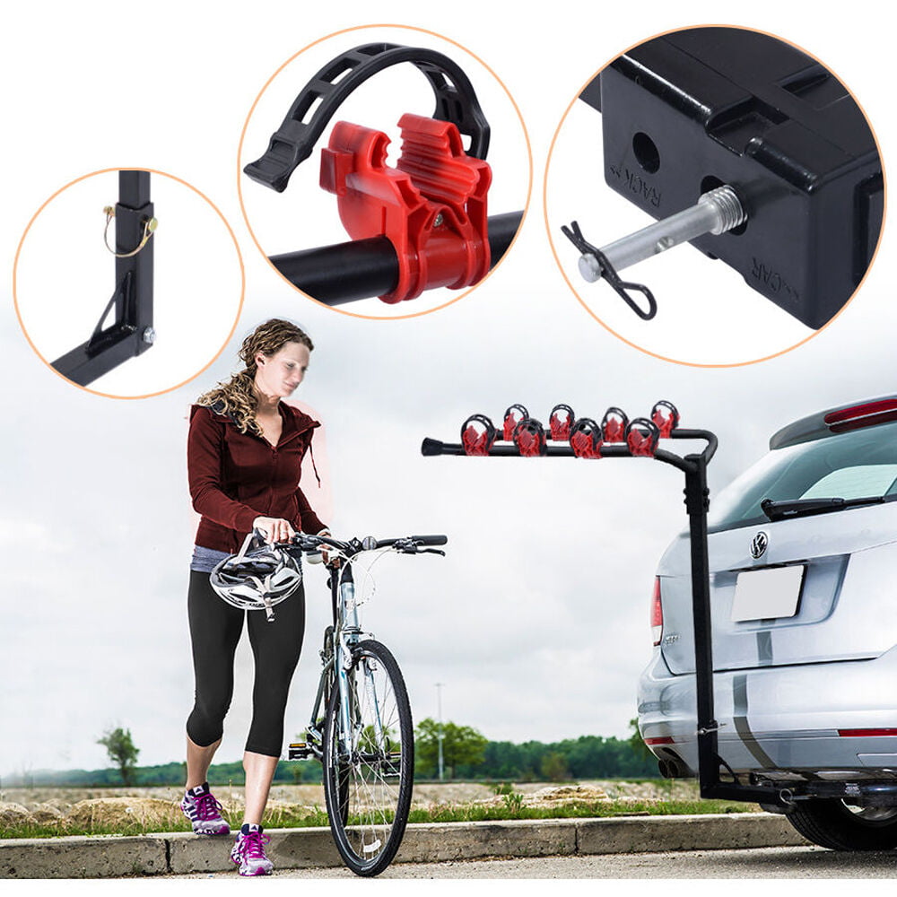 Bike Rack Auto Hitch Mount 4 Bicycle Car SUV Truck Carrier Van for 4 Bikes Hot 