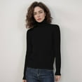 thumbnail image 2 of Sweaters for Women Fall Outfits for Women Women's Wool Seamless Sweater Turtleneck First Line Long Sleeve Knitted Pullover Tops, 2 of 4