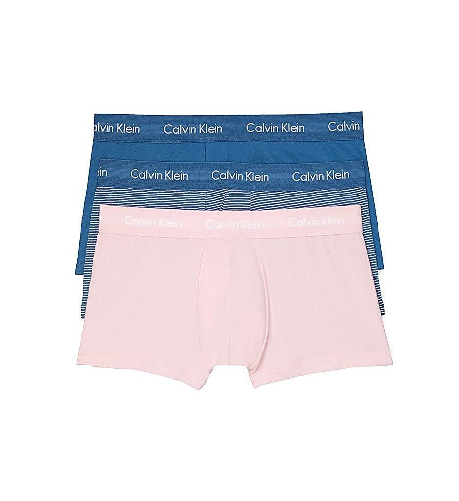 Calvin Klein Men's Underwear Cotton Stretch Low-Rise Trunks 3 Pack -  