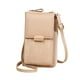 thumbnail image 2 of Mini bolso bandolera de piel para mujer | Bolso de hombro de PU con ranuras para tarjetas | Ventana táctil | 19 x 10 cm | Monedero de moda para viajes y uso diario, 2 of 4