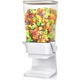 thumbnail image 2 of GEREMF-Cereal Dispenser Countertop Large Cereal Containers Storage Dispenser For Pantry Dry Food Dispenser Countertop Candy Dispenser Machine Rice Dispenser For Snack,Nuts, Granola(White,1PC), 2 of 3