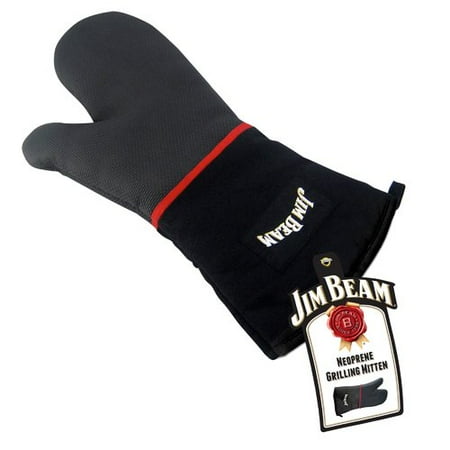 Jim Beam BBQ Heavy Duty Grilling Mitten with Neoprene