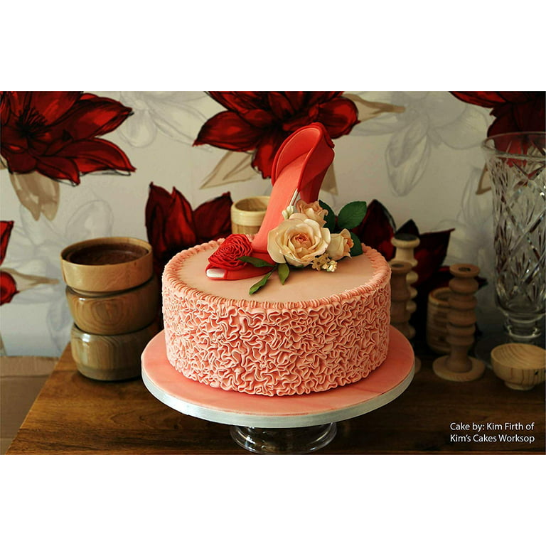 Marvelous Molds Romantic Ruffle Simpress Silicone Mold Cake Decorating Fondant Gum Paste Icing