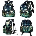 thumbnail image 4 of Starry Plants Cute Book Bag with Adjustable Shoulder Strap, Large Capacity, Printed Design - Cute Accessories Backpack, 4 of 6