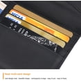 thumbnail image 5 of 2 carteras para pasaporte, de piel auténtica, con bloqueo RFID, funda para 2 pasaportes, tarjetas de identificación, billetes de avión para mujeres y hombres, 5 of 5