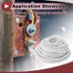 thumbnail image 3 of Cables eléctricos únicos para automóviles, cable de alimentación de 75 pies, blanco TC, 1 pieza, 12AWG, 3 conductores, completamente aislado y con chaqueta de tacto suave, universal, 3 of 7