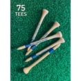 thumbnail image 3 of Pride Professional Tee System (PTS) – Color-Coded 3 1/4" Hardwood Golf Tees, 75 Count, Durable & Reduced Friction for Consistent Performance, 3 of 10