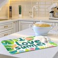 thumbnail image 6 of Summer Plants Leaves Dish Drying Mat Dish Drainer Rack Mats Water Absorbent Non-Slip Easy Clean Heat Resistant for Kitchen Counter, 6 of 8
