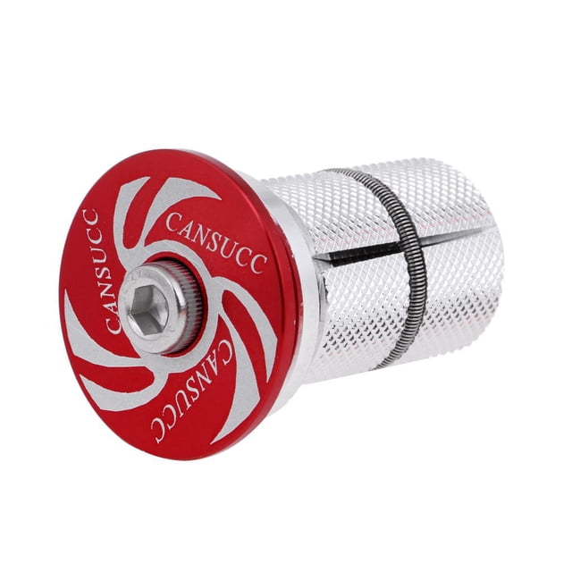 Bicicleta de carretera, núcleo colgante, tapón de expansión, tornillo, horquilla, dispositivo de bloqueo, parte superior del vástago rojo Cola Casquillo del auricular de la bici
