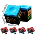 thumbnail image 3 of Billiard Cue Chalk Set for Pool Snooker, Professional Cue Tip Chalk Powder for Enhanced Friction Control, 12 Pieces Billiard Accessories for Home Bar Competition Travel Use, 12 Pellets of Gun Powder, 3 of 5