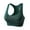 Green, variant on Womens Sports Bras Plus Size Wireless Racerback Moisture-Wicking Stretch Sports Bra with Compression Support (Black,3XL)