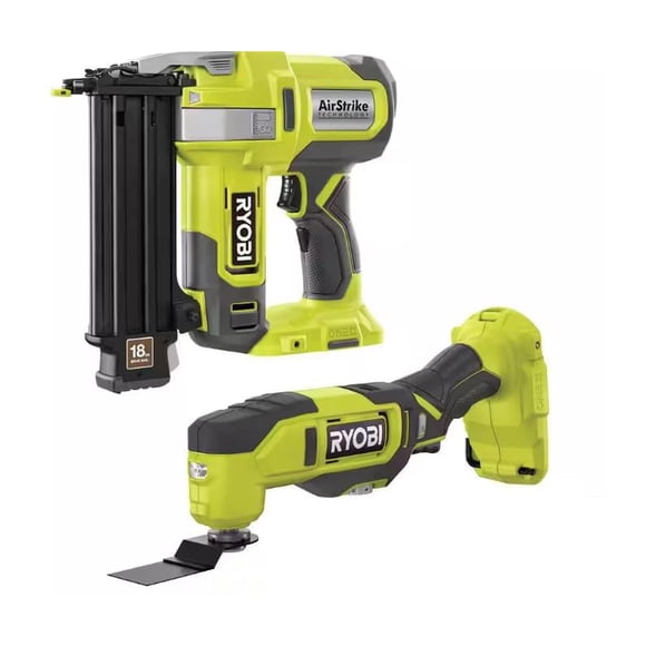 Kit combinado RYOBI ONE+ de 18 V, con batería inalámbrica, clavadora y multiherramienta